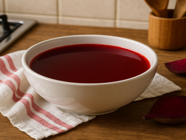 Homemade Clear Red Beet Barszcz