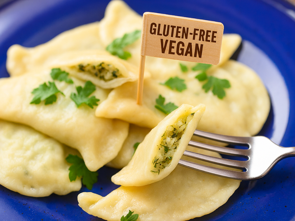 Gluten Free Vegan Potato & Dill Pierogi