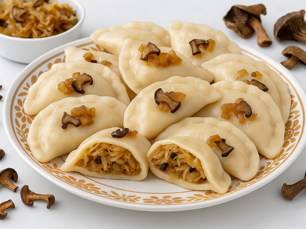 Sauerkraut & Mushroom Pierogi