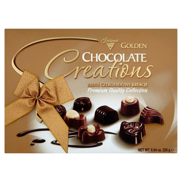 Solidarność Golden Chocolate Creations Filled Milk Chocolates Box