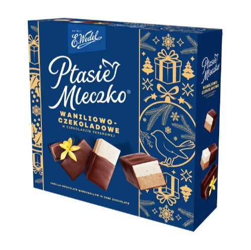 Ptasie Mleczko - Dark Chocolate Covered Vanilla-Chocolate Marshmallow