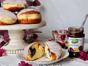 Paczki with Plum Butter Filling - Polana