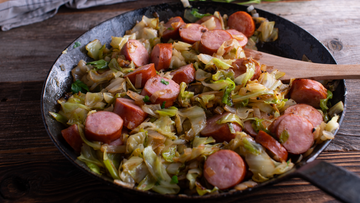 Fried Cabbage & Sausage