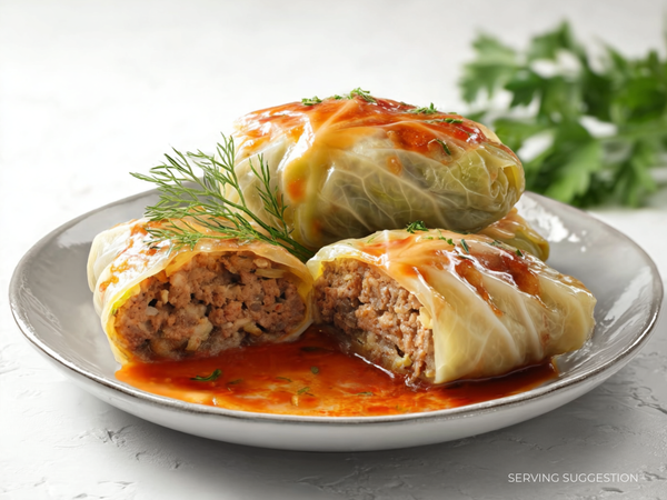 Meat Cabbage Rolls w/Tomato Sauce - 2 Rolls (Gołąbki)