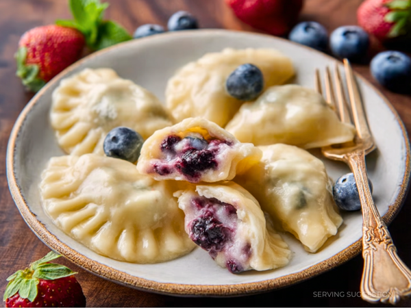 "Fruit" Pierogi Mix: Blueberry, Strawberry, Plum