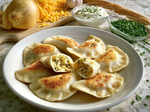 Gluten Free Potato & Cheddar Cheese Pierogi