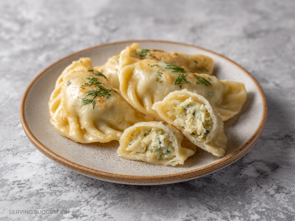 Gluten Free Vegan Potato & Dill Pierogi