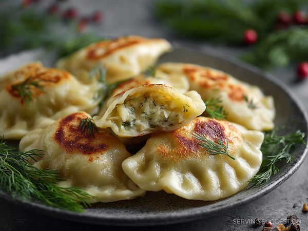 Gluten Free Vegan Potato & Dill Pierogi