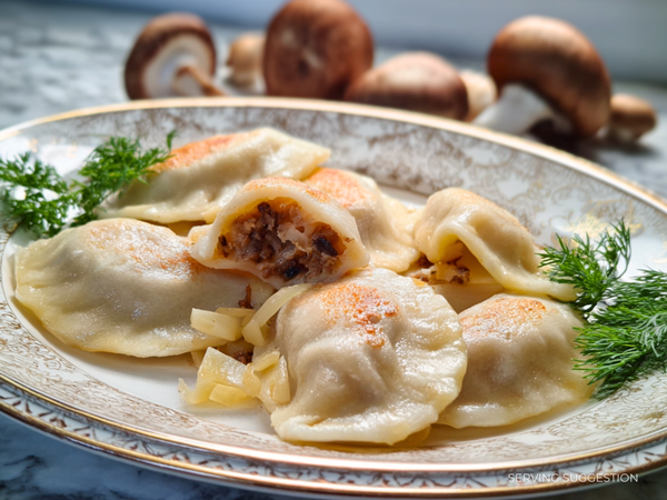 Gluten Free Sauerkraut & Mushroom Pierogi