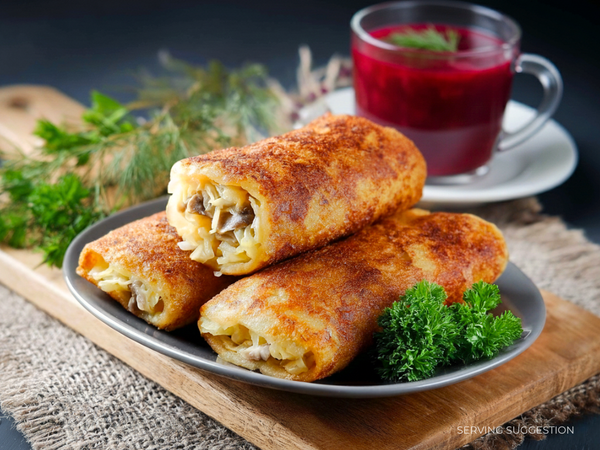 Red Barszcz + Croquettes = Perfect Pair