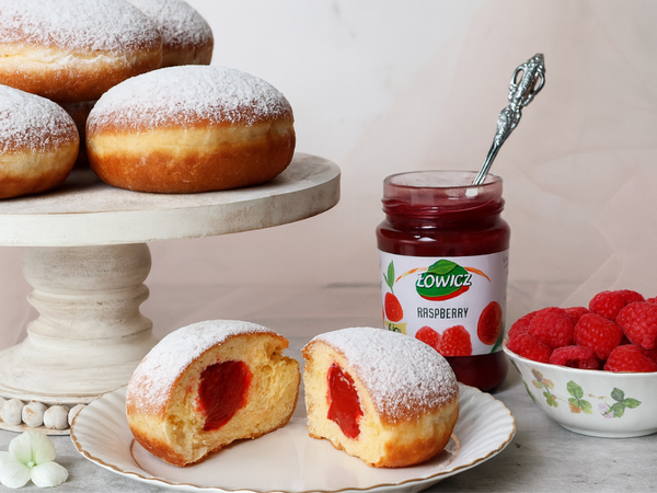 Raspberry Pączki 4-Pack
