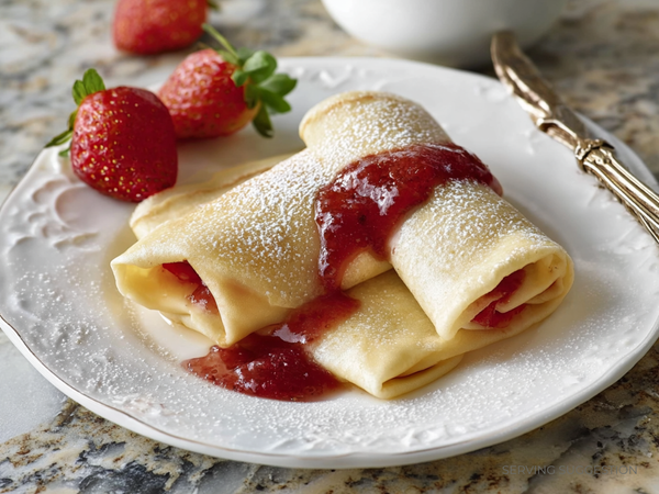 Strawberry Blintzes