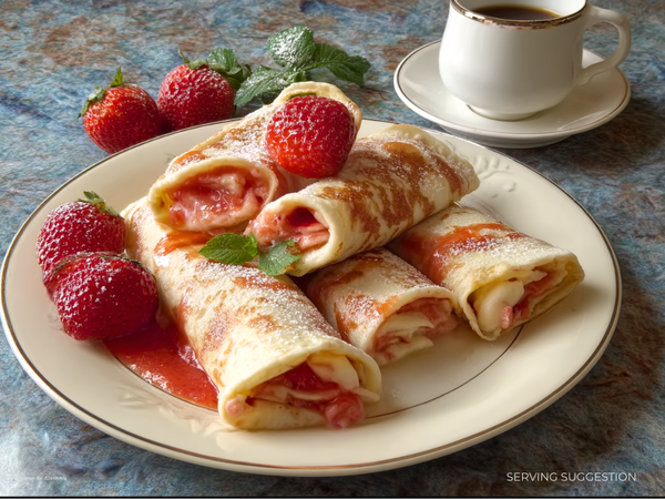 Strawberry Blintzes