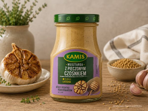Kamis - Mustard with Roasted Garlic and Honey (Musztarda Z Pieczonym Czosnkiem)