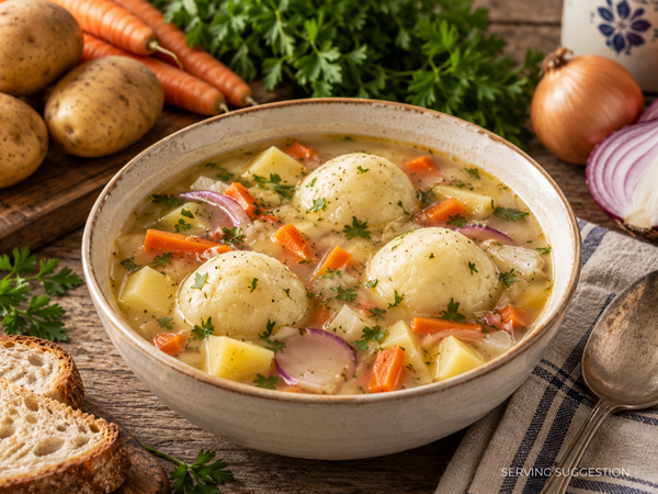 Proste Historie - Potato Soup with Dumpling (Kartoflanka Kociewska z Golcami)
