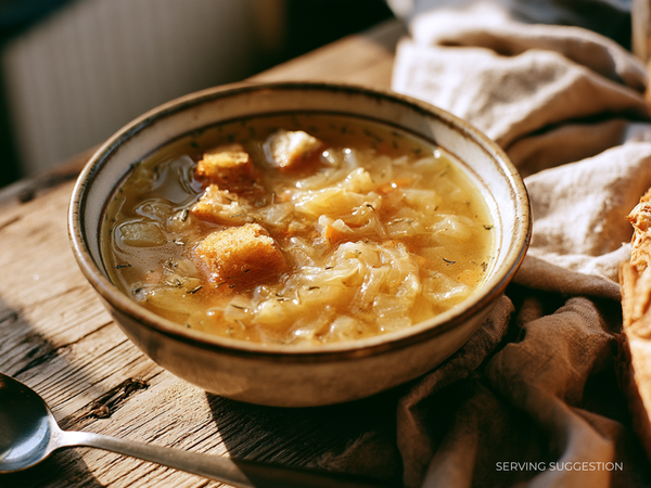 Proste Historie - Onion Soup with Thyme (Cebulowa z Tymiankiem)