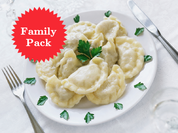 "Classic Vegetarian" Pierogi Mix: Cabbage, Spinach, Sauerkraut Pierogi