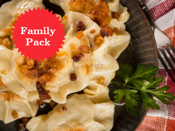 "Meat Lovers" Pierogi Mix: Beef, Potato Bacon, Chicken Pierogi