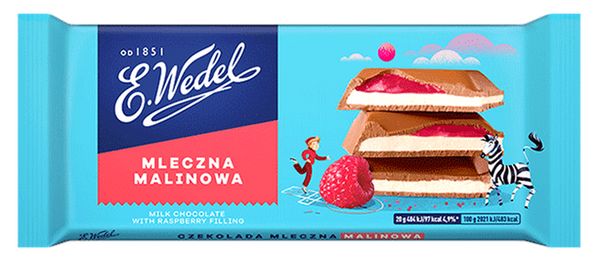 Wedel - Milk Raspberry Chocolate Bar