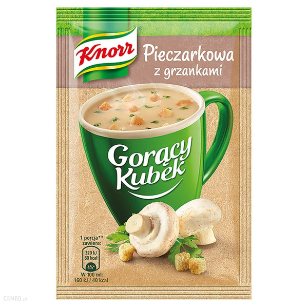 Knorr - Goracy Kubek Pieczarkowa z Grzankami (Cream of Mushroom Soup)