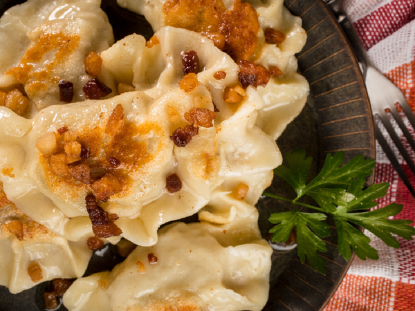 "Meat Lovers" Pierogi Mix: Beef, Potato Bacon, Chicken Pierogi - Polana Polish Food Online