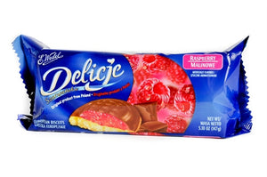 Delicje - Soft Biscuits Topped with Chocolate - Raspberry - Polana
